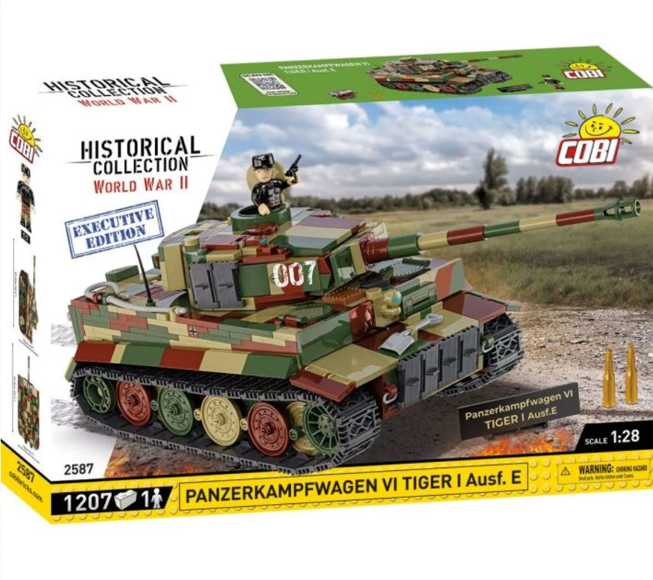 Executive Edition Panzerkampfwagen VI Tiger Ausf. E. tank brick model - COBI 2587 - 1207 bricks - Image 8
