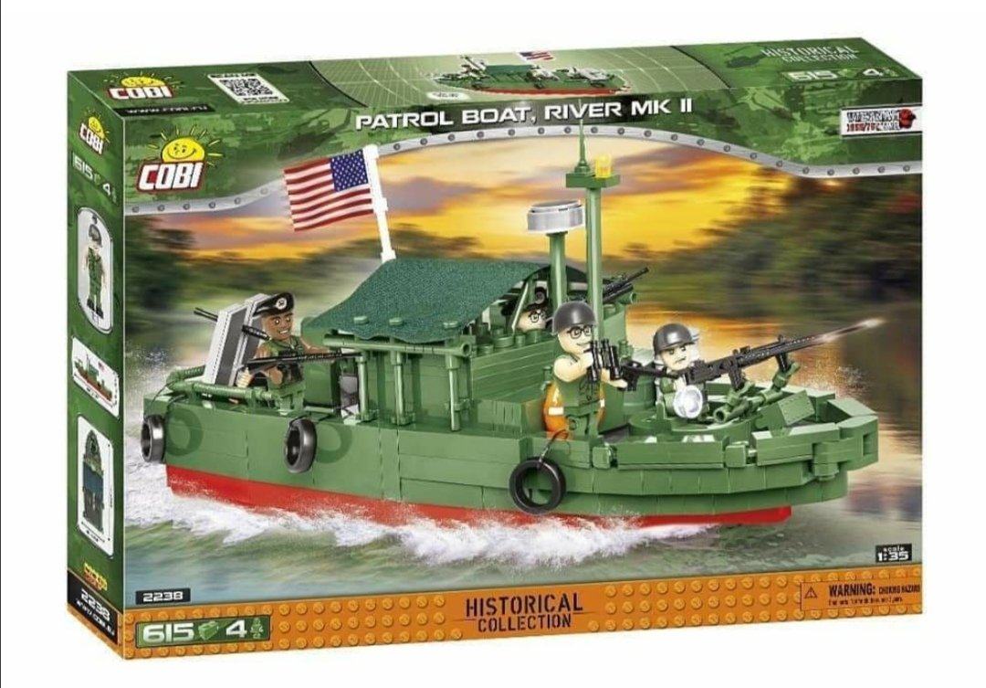 Patrol River Boat MK II brick model - COBI 2238 - 615 bricks - Image 3