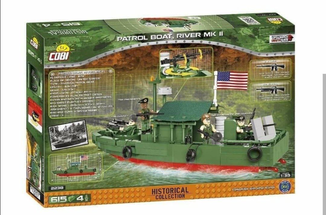 Patrol River Boat MK II brick model - COBI 2238 - 615 bricks - Image 4