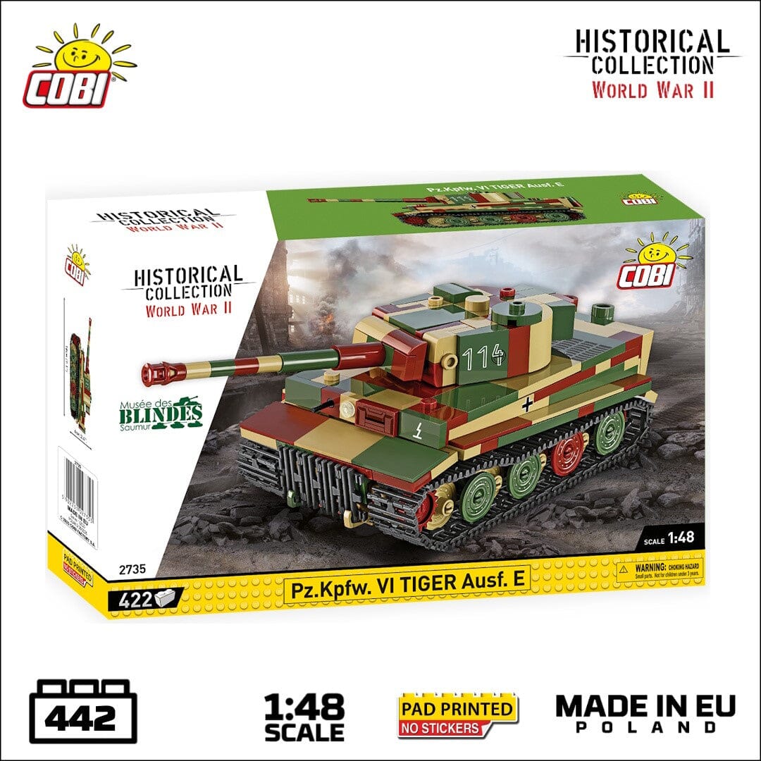 PZ.KPFW. VI Tiger AUSF. E (SD.KFZ 181) brick tank model - COBI 2735 - 428 bricks - Image 2