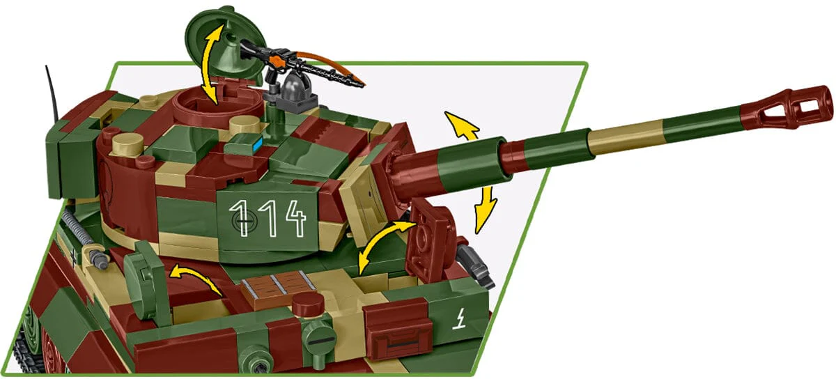 PzKpfw VI Tiger Ausf. E brick tank model - COBI 3124 - 862 bricks - Image 10