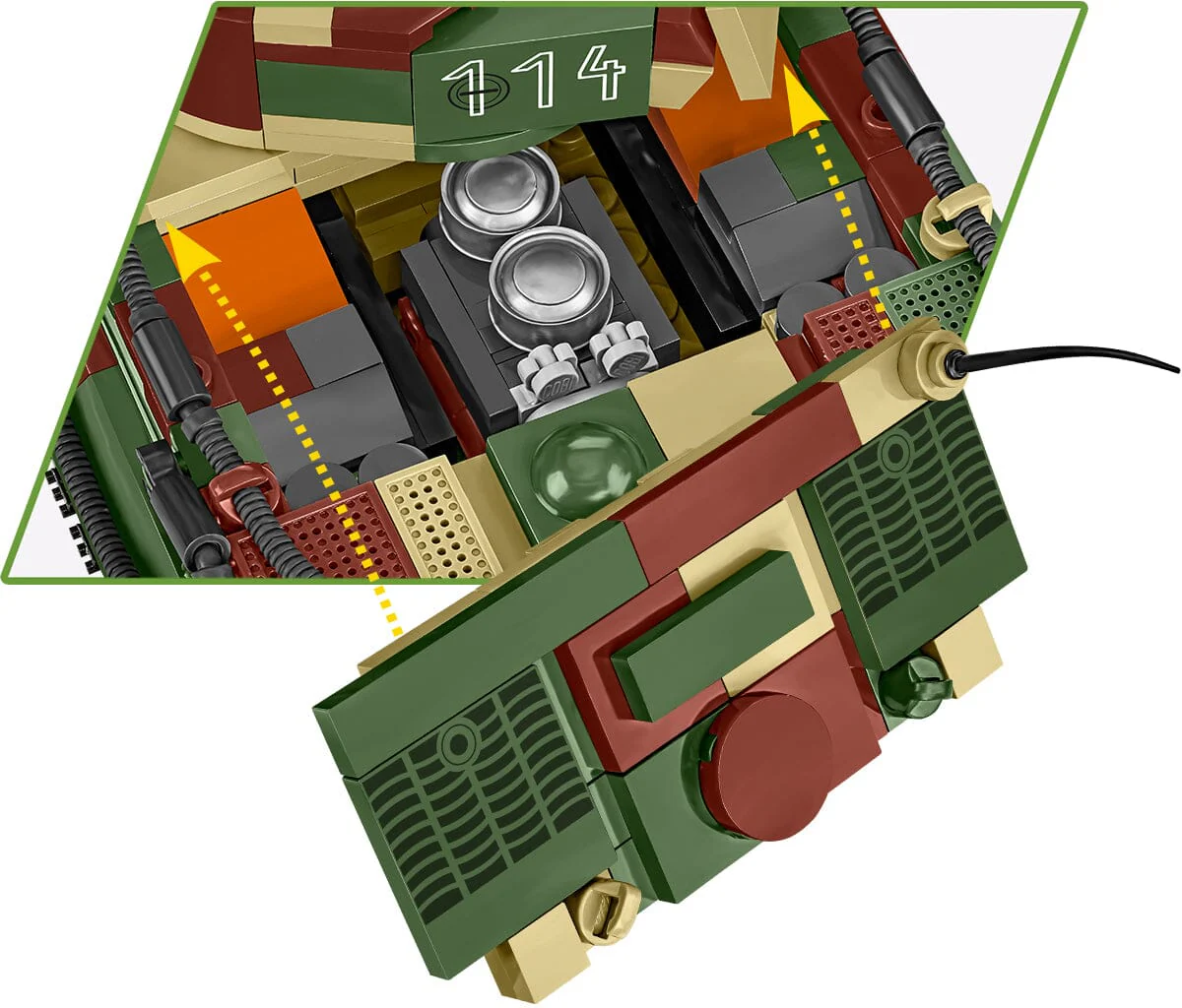 PzKpfw VI Tiger Ausf. E brick tank model - COBI 3124 - 862 bricks - Image 11