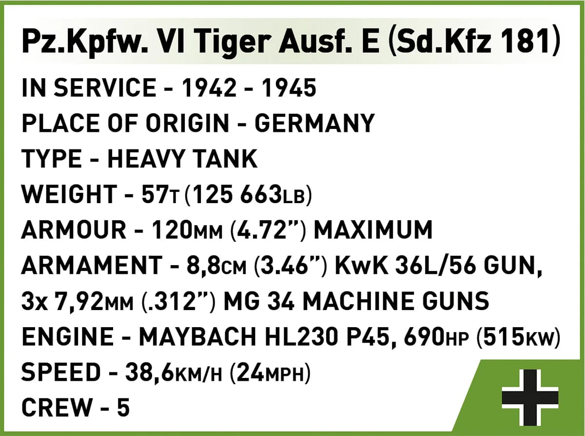 PzKpfw VI Tiger Ausf. E brick tank model - COBI 3124 - 862 bricks - Image 14