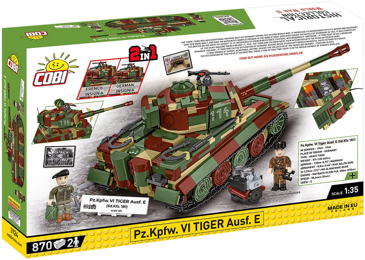 PzKpfw VI Tiger Ausf. E brick tank model - COBI 3124 - 862 bricks - Image 9