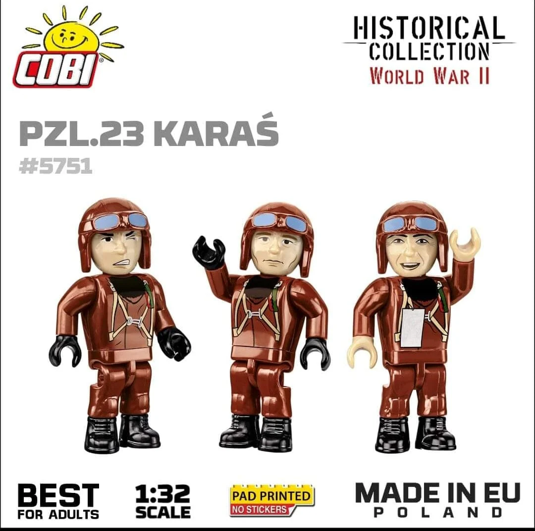 PZL.23 Karas brick plane model - COBI 5751- 586 bricks - Image 3