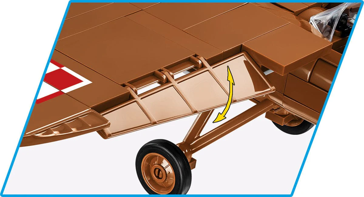 PZL P.11c Polish brick plane model - COBI 5742 - 320 bricks - Image 10