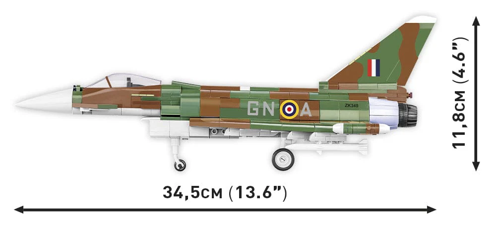 RAF Typhoon FGR4 "Gina" brick plane model - COBI 5843 - 577 bricks - Image 5