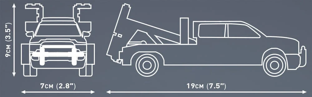 RAM 3500 brick model wrecker tow truck - COBI 24611 - 295 bricks - Image 5