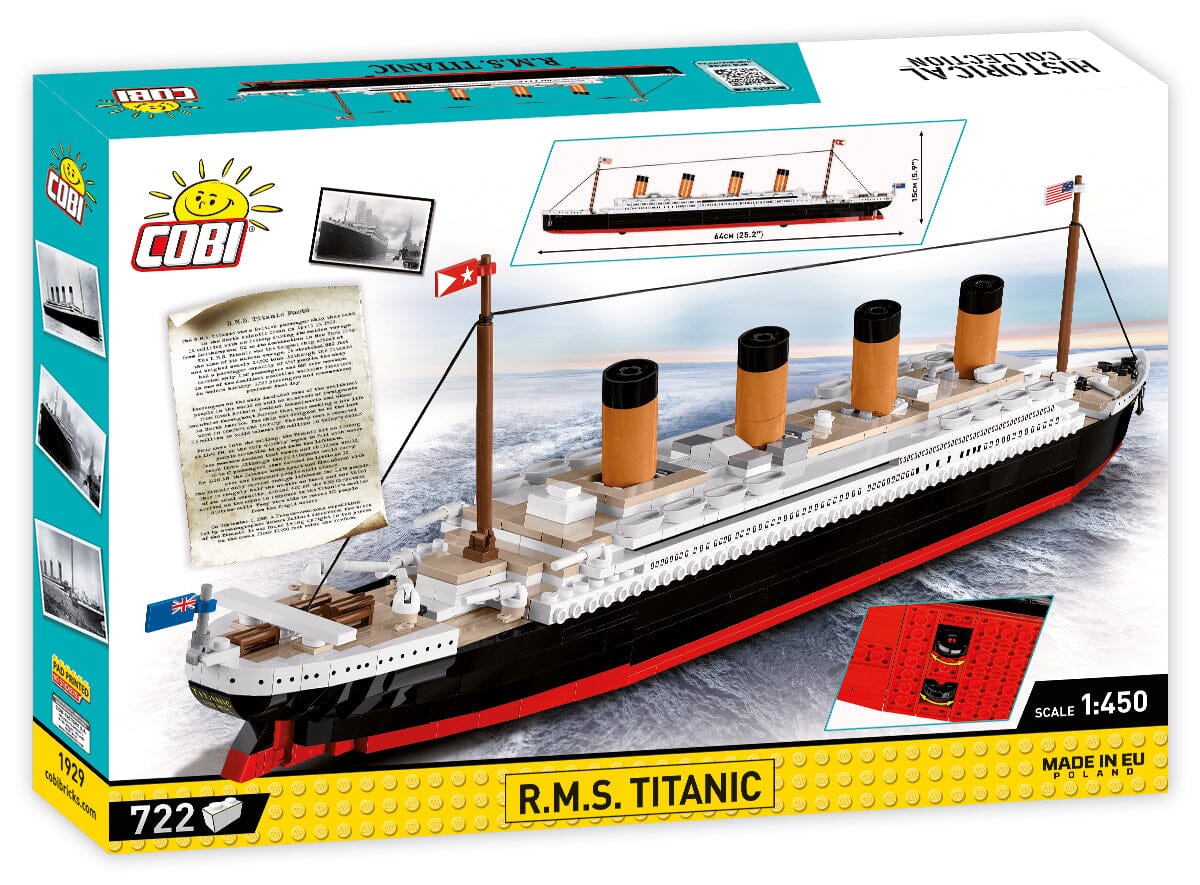 RMS Titanic ship historic brick model - COBI 1929 - 722 bricks - Image 4