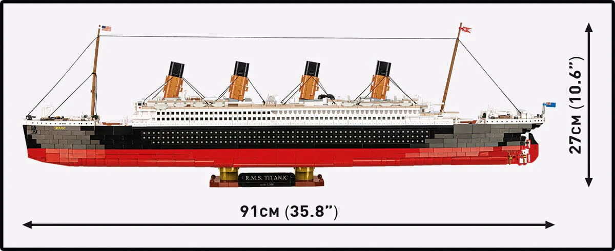 RMS Titanic ship historic brick model - COBI 1686 - 3260 bricks - Image 5