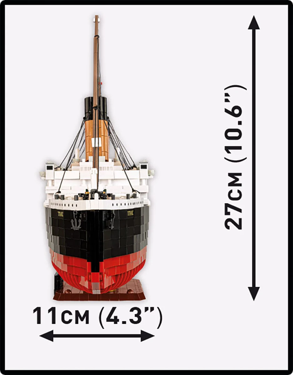 RMS Titanic ship historic brick model - COBI 1686 - 3260 bricks - Image 6