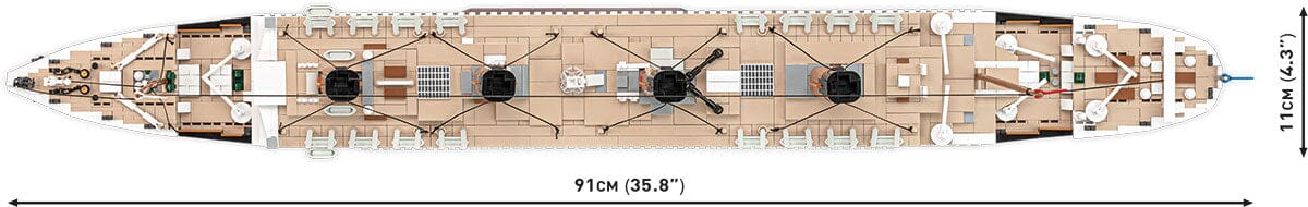 RMS Titanic ship historic brick model - COBI 1686 - 3260 bricks - Image 7