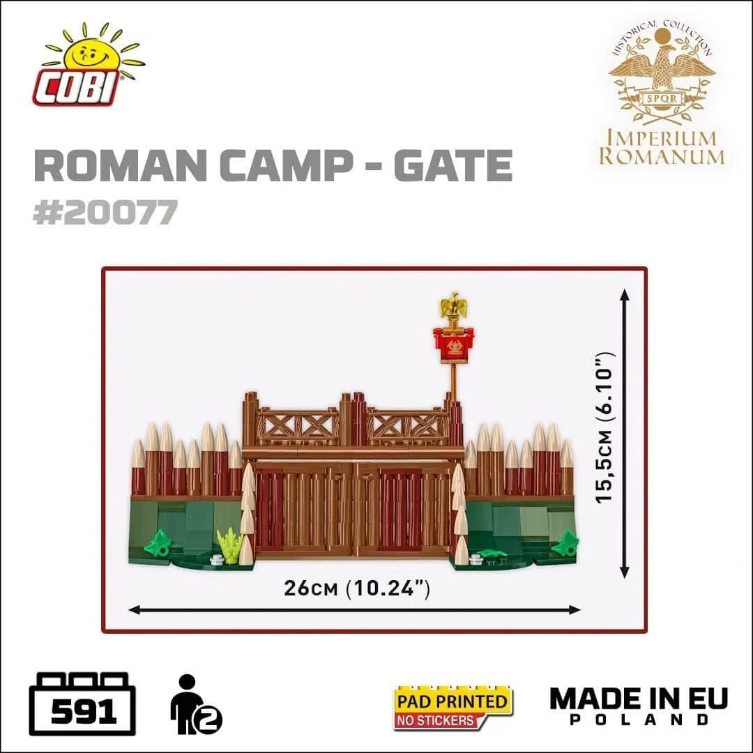 Roman Camp Gate brick model - COBI 20077 - 600 bricks - Image 6