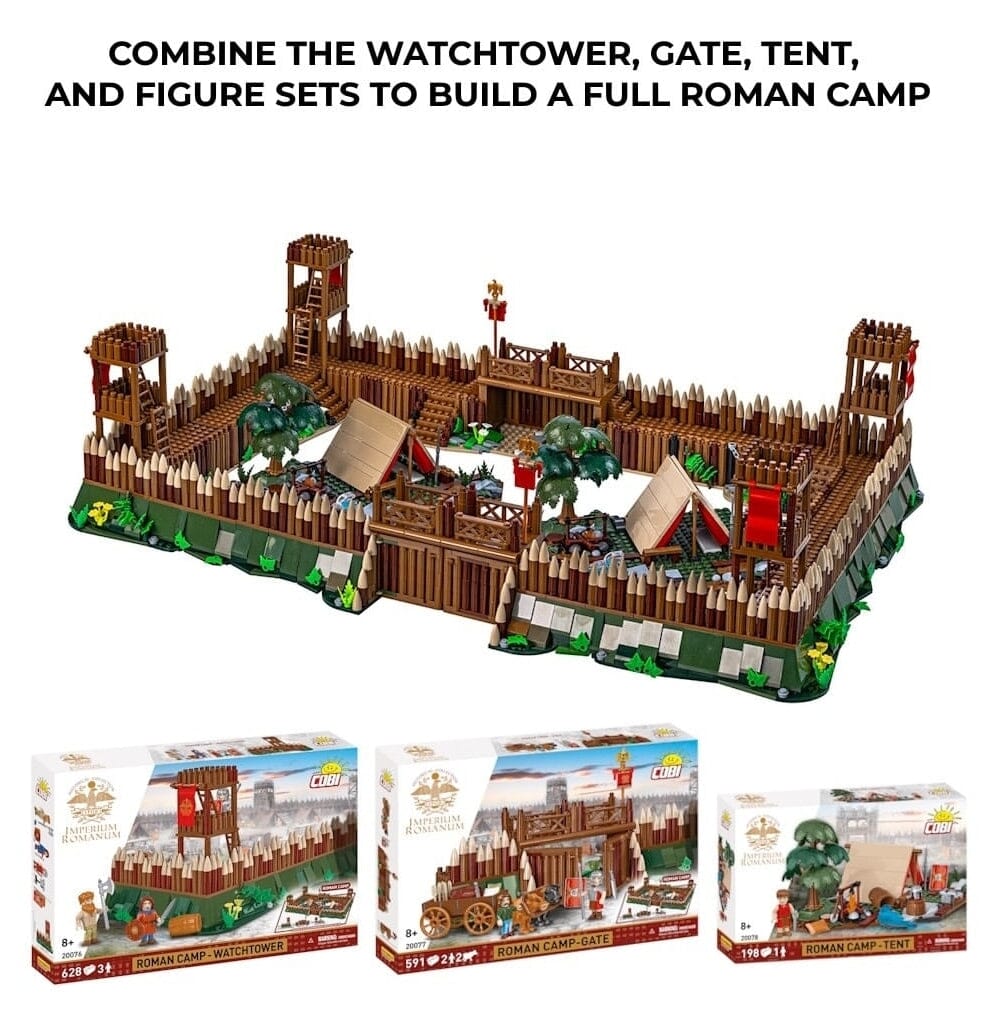 Roman Camp Gate brick model - COBI 20077 - 600 bricks - Image 9