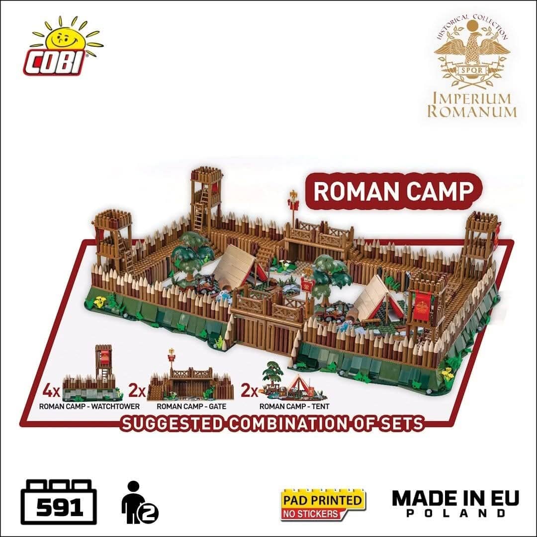 Roman Camp Tent brick model - COBI 20078 - 200 bricks - Image 2