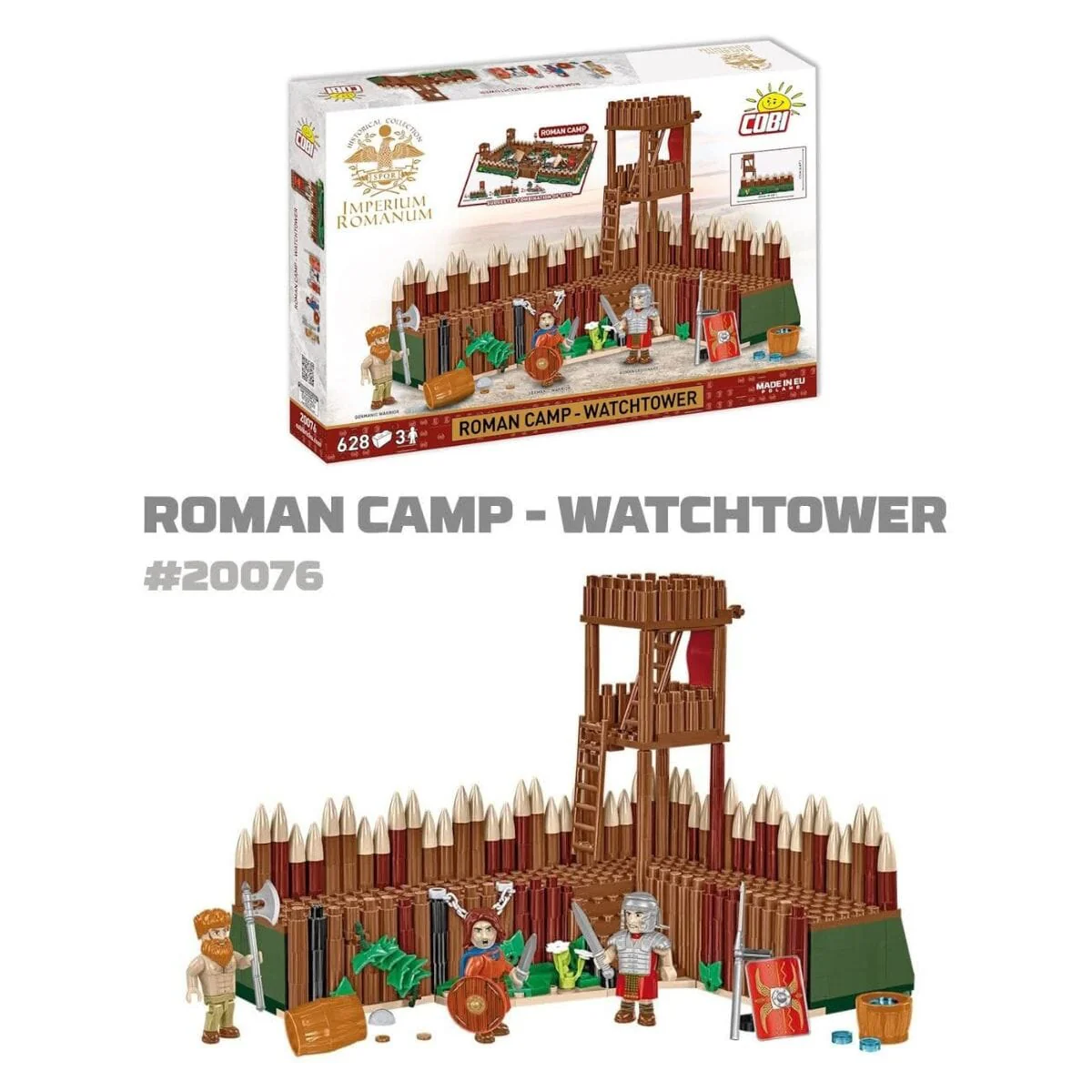 Roman Camp Watchtower brick model - COBI 20076 - 628 bricks