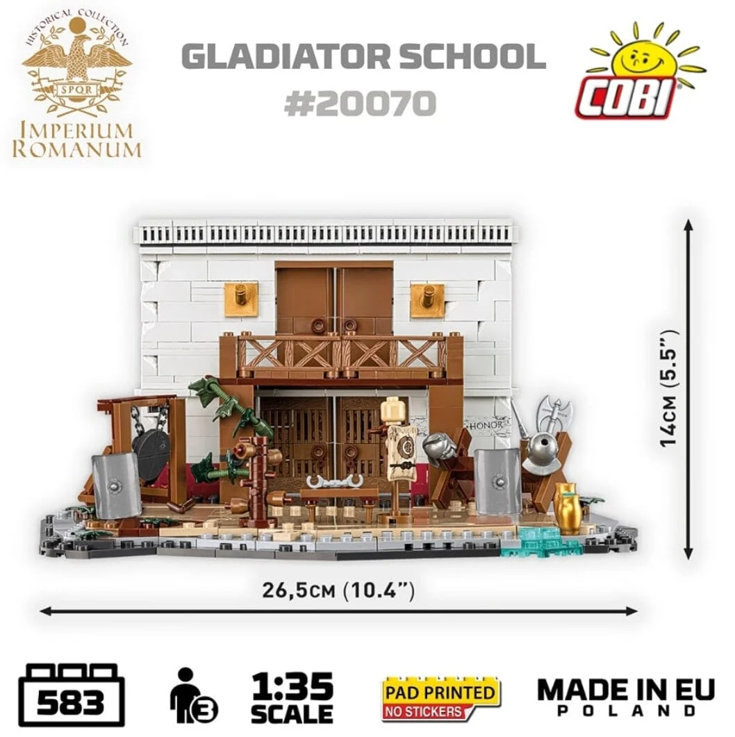 Roman Gladiator School brick model - COBI 20070 - 560 bricks - Image 6