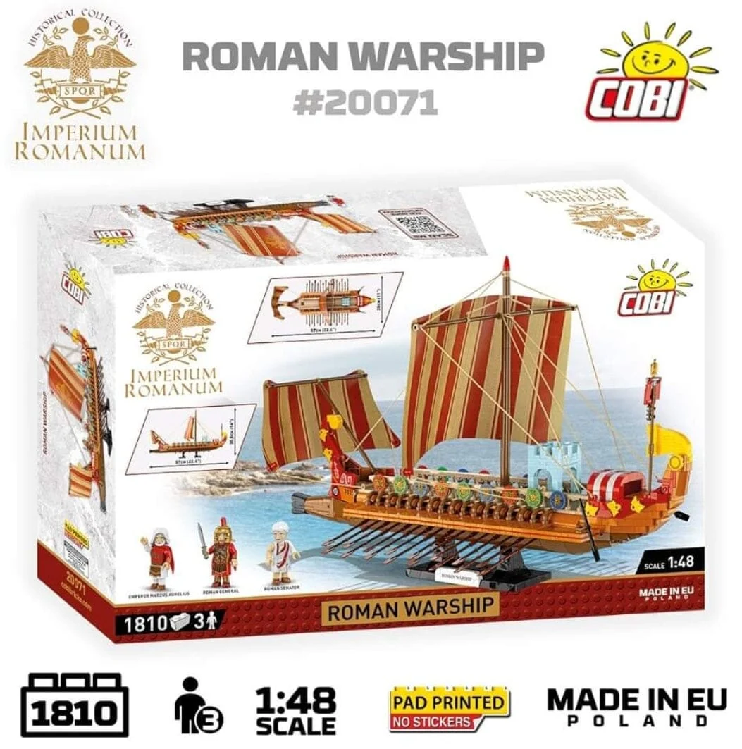 Roman warship brick model - COBI 20071 - 1710 bricks - Image 2