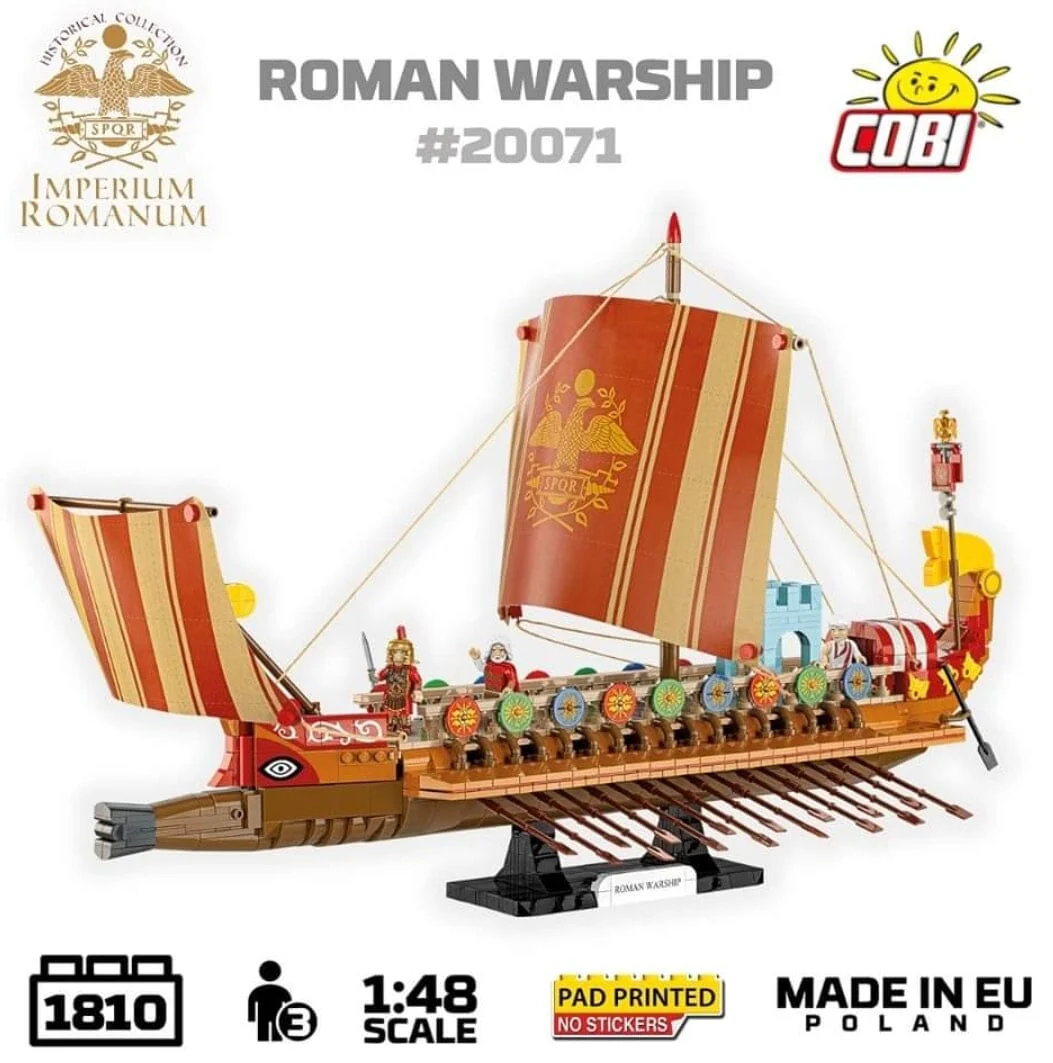 Roman warship brick model - COBI 20071 - 1710 bricks - Image 3