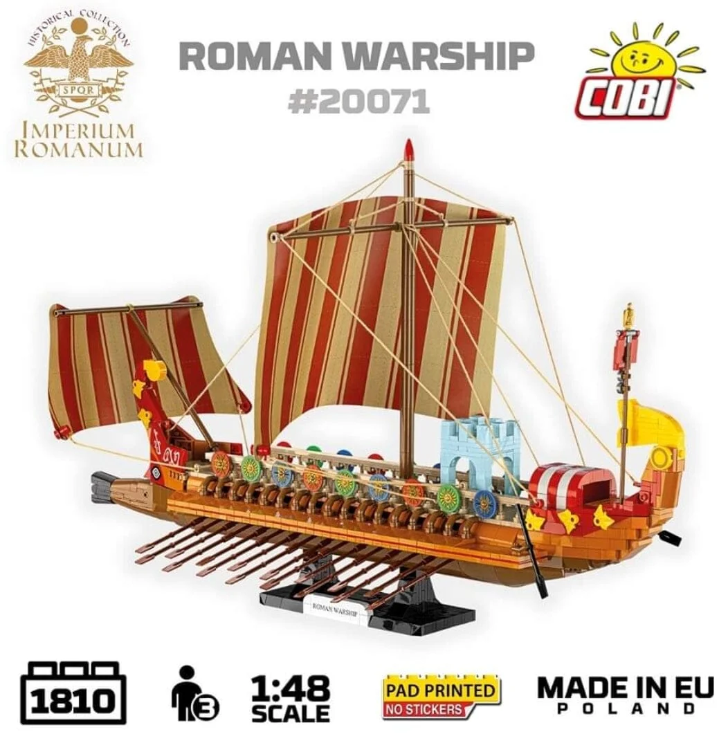 Roman warship brick model - COBI 20071 - 1710 bricks - Image 4