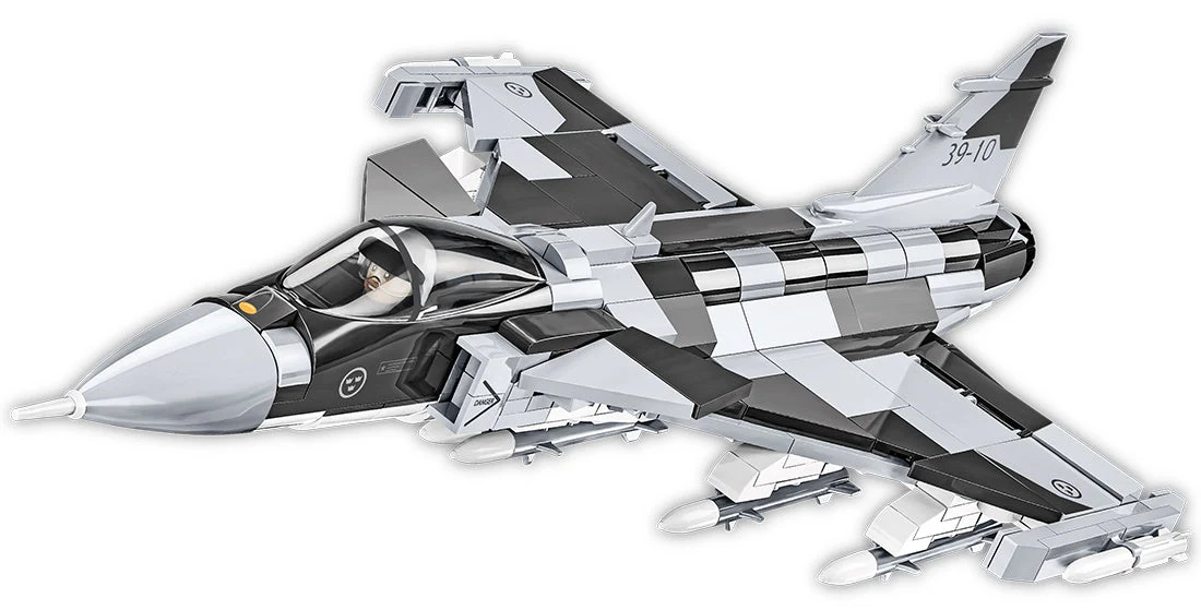 Saab JAS 39 Gripen E brick plane model - COBI 5820 - 480 bricks - Image 6