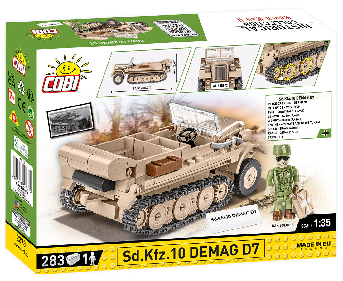 SD.KFZ.10 Demag D7 - COBI 2273 - 283 bricks - Image 9