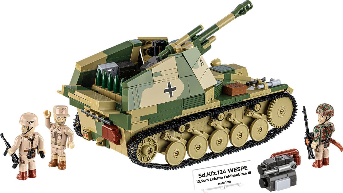 Sd.Kfz. 124 Wespe brick tank model - COBI 2598 - 860 bricks EXECUTIVE EDITION - Image 2