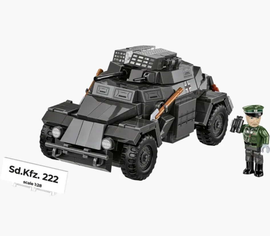 Sd.Kfz.222 armoured car brick model - COBI 2657 - 502 bricks - Image 2