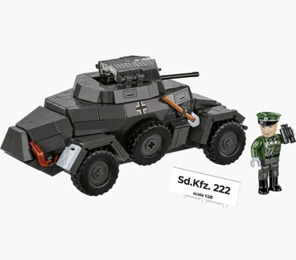 Sd.Kfz.222 armoured car brick model - COBI 2657 - 502 bricks - Image 3