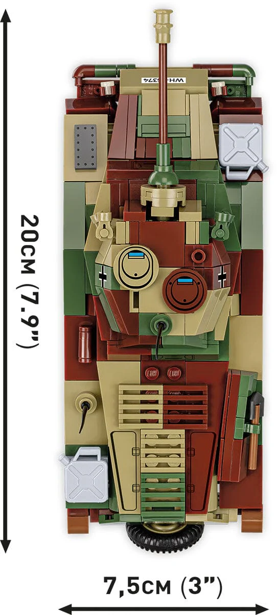 Sd. Kfz 234/2 Puma brick armoured car model - COBI 2287 - 470 bricks - Image 8