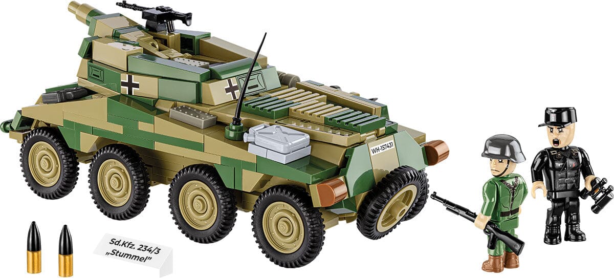 Sd. Kfz 234/3 Stummel brick armoured car model - COBI 2288 - 438 bricks - Image 2