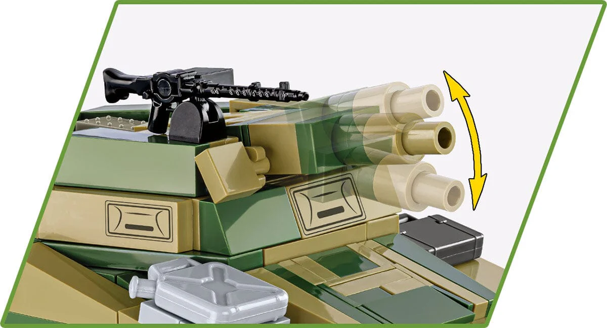 Sd. Kfz 234/3 Stummel brick armoured car model - COBI 2288 - 438 bricks - Image 6