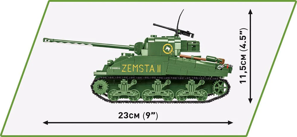 Sherman IC Firefly 'Zemsta II' brick tank model - COBI 2276 - 600 bricks - Image 7