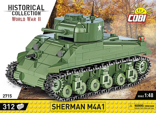 Sherman M4A1 brick tank model - COBI 2715 - 312 Bricks - Image 10