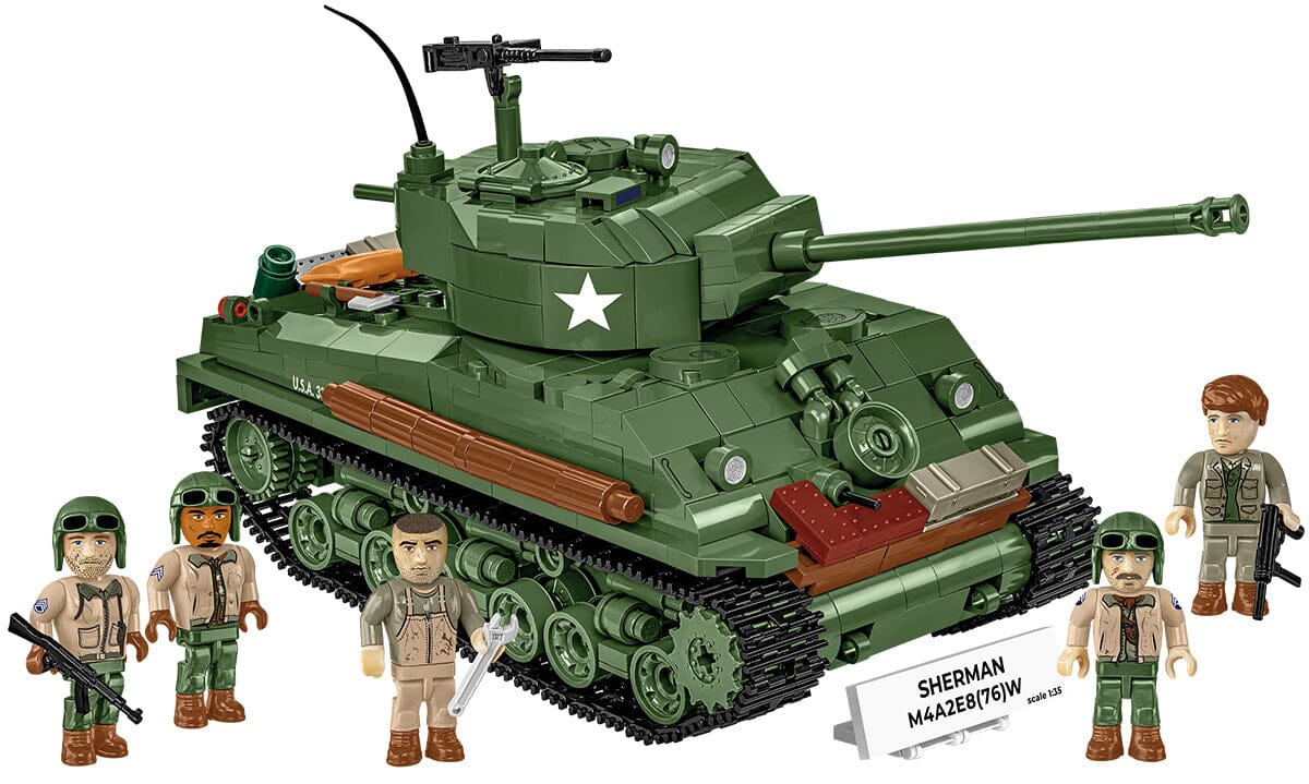 Sherman M4A3E8 (76)W brick tank model- COBI 3118 - 865 bricks - Image 3