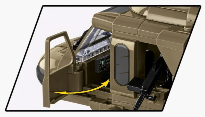 Sikorsky UH-60 Black Hawk helicopter brick model - COBI 5906 - 928 bricks - Image 7