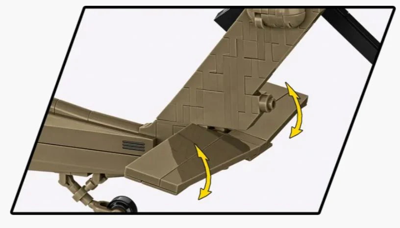 Sikorsky UH-60 Black Hawk helicopter brick model - COBI 5906 - 928 bricks - Image 9