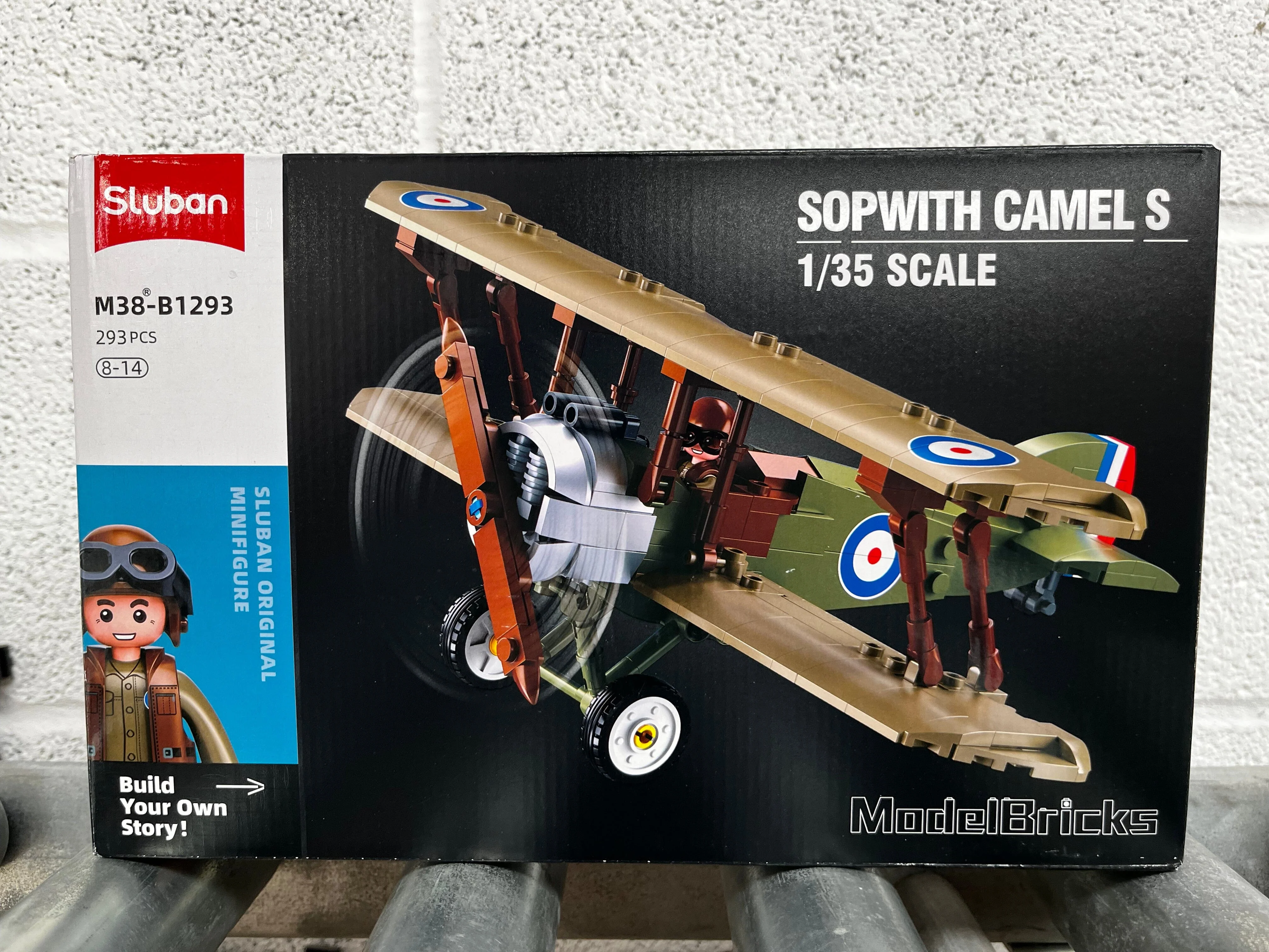 Sopwith Camel brick model plane - Sluban M38-B1293 - 293 bricks - Image 6