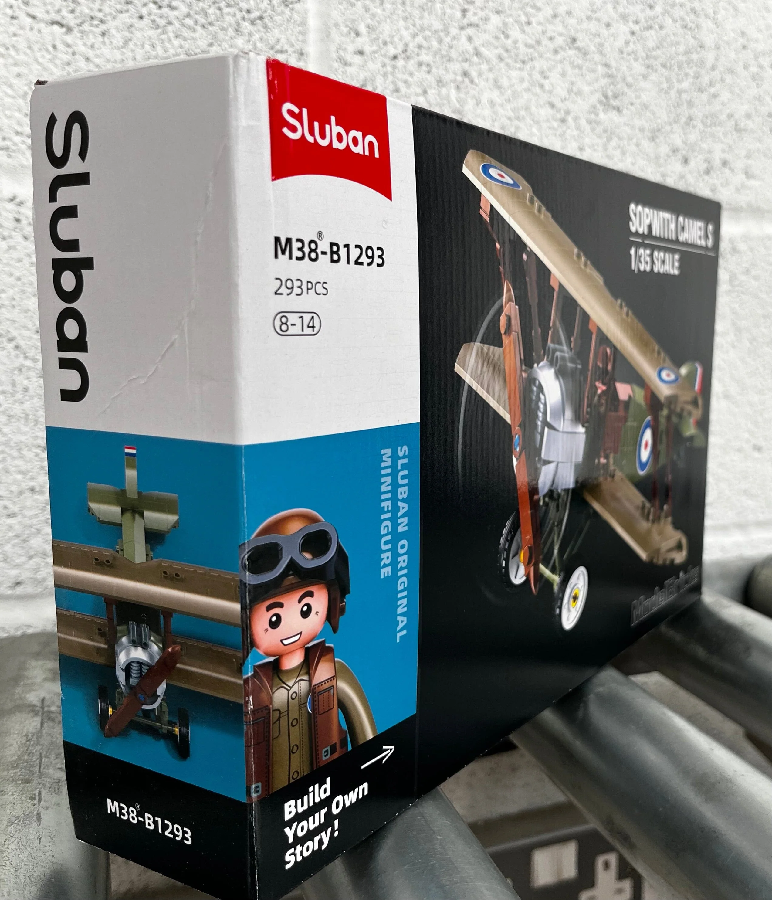 Sopwith Camel brick model plane - Sluban M38-B1293 - 293 bricks - Image 8