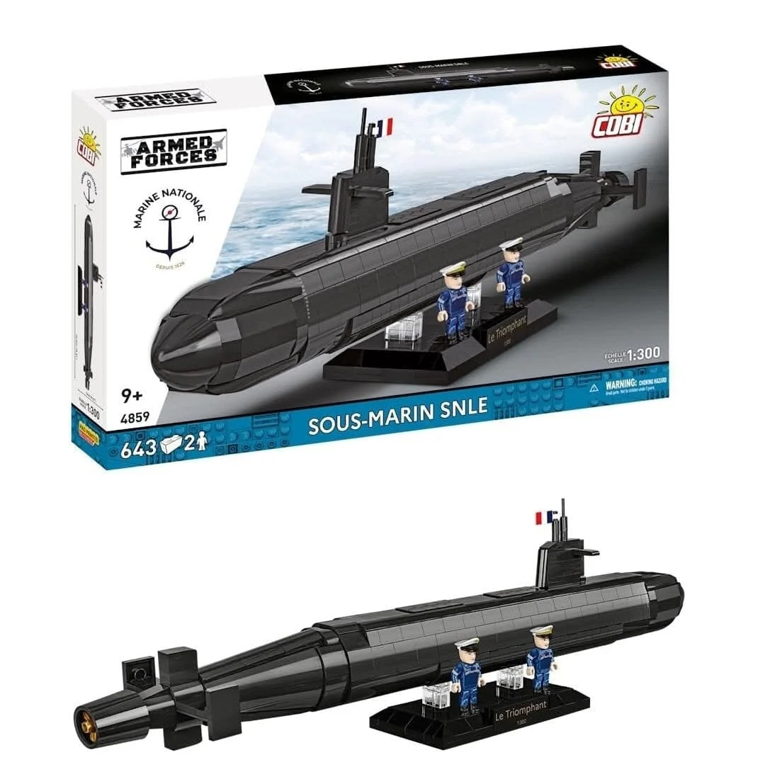 Sous-Marin SNLE submarine brick model - COBI 4859 - 643 bricks