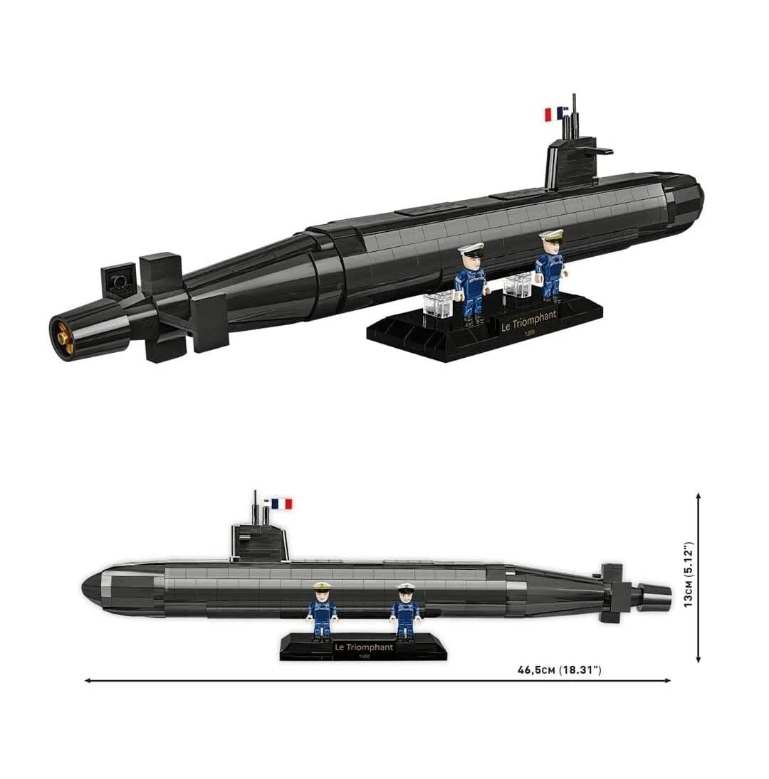 Sous-Marin SNLE submarine brick model - COBI 4859 - 643 bricks - Image 3
