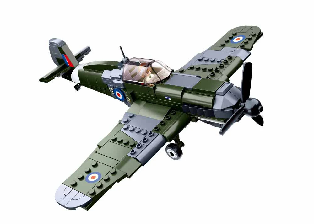 Spitfire brick plane model - SLUBAN M38-B0712 - 290 bricks