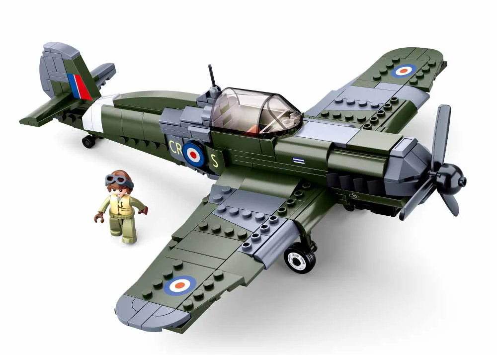 Spitfire brick plane model - SLUBAN M38-B0712 - 290 bricks - Image 2