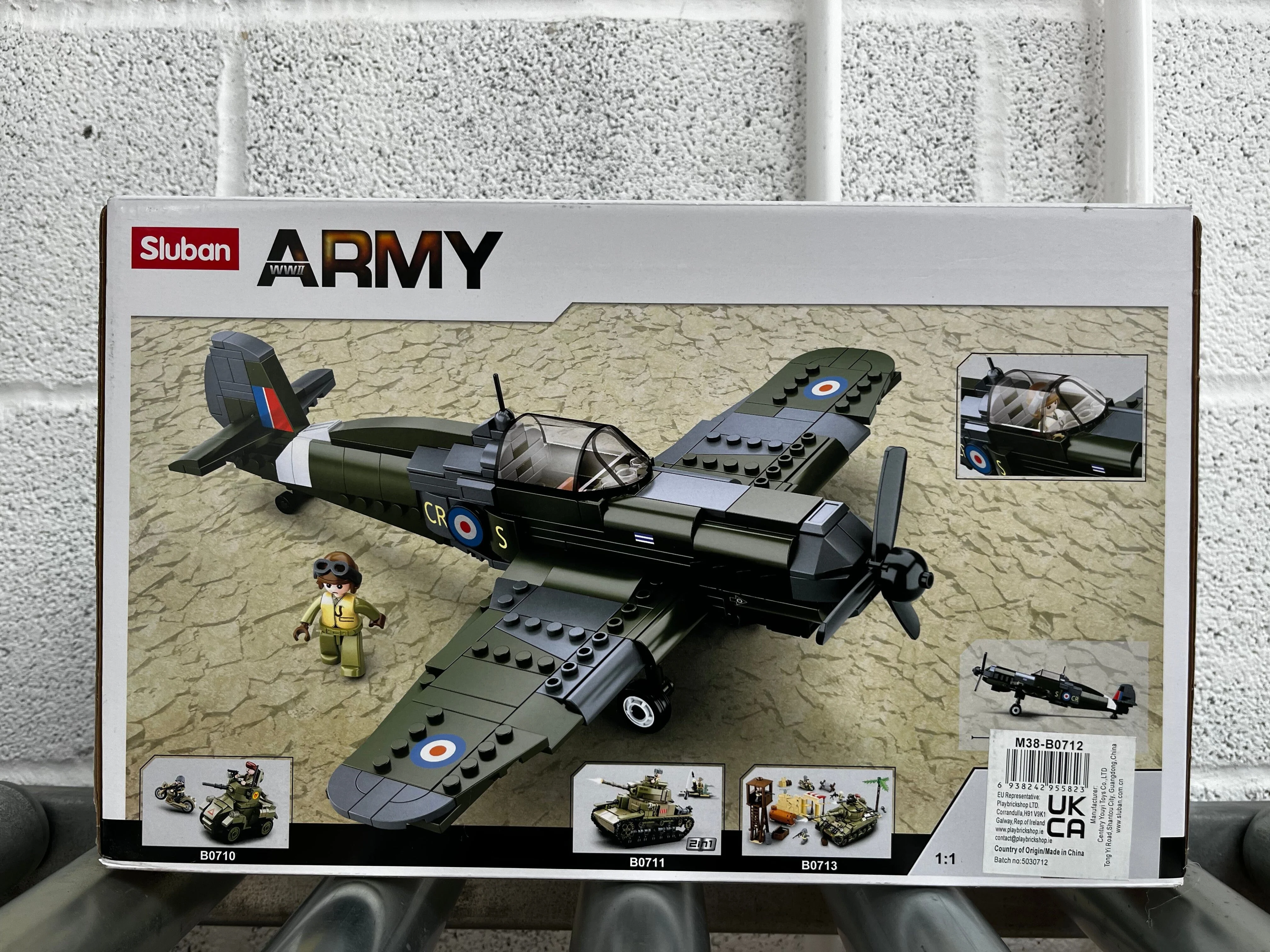 Spitfire brick plane model - SLUBAN M38-B0712 - 290 bricks - Image 7