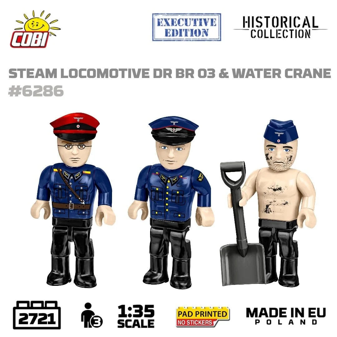 Steam Locomotive DR BR 03 & Water Crane brick model - COBI 6286 - 2721 bricks - Image 5