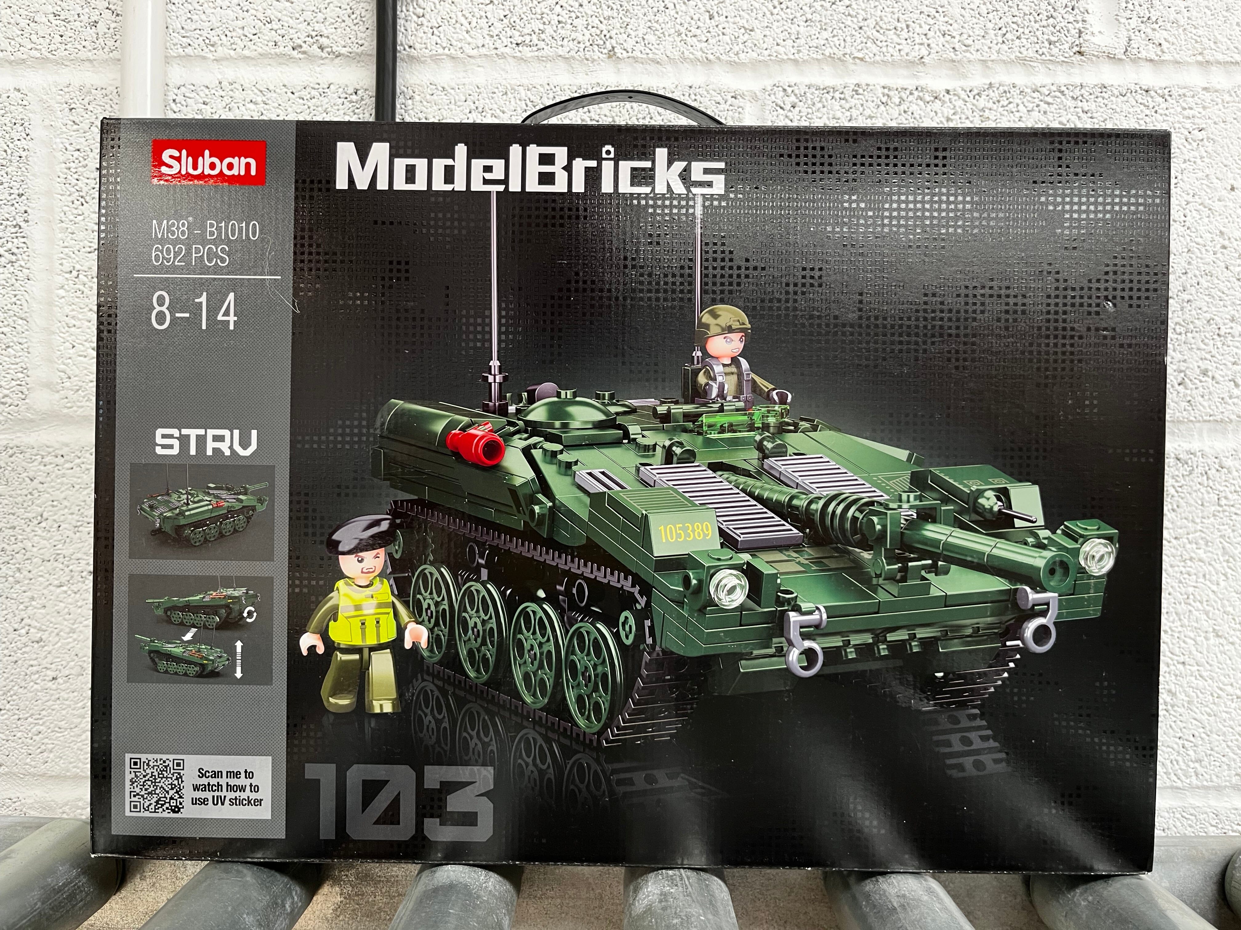 STRV103 brick tank model - Sluban M38-B1010 - 692 bricks - Image 6