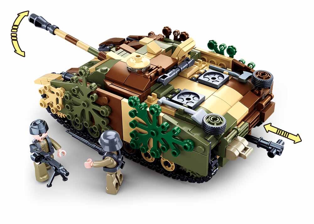 Stug Armoured Fighting vehicle brick model - Sluban M38-B0858 - 524 bricks - Image 3
