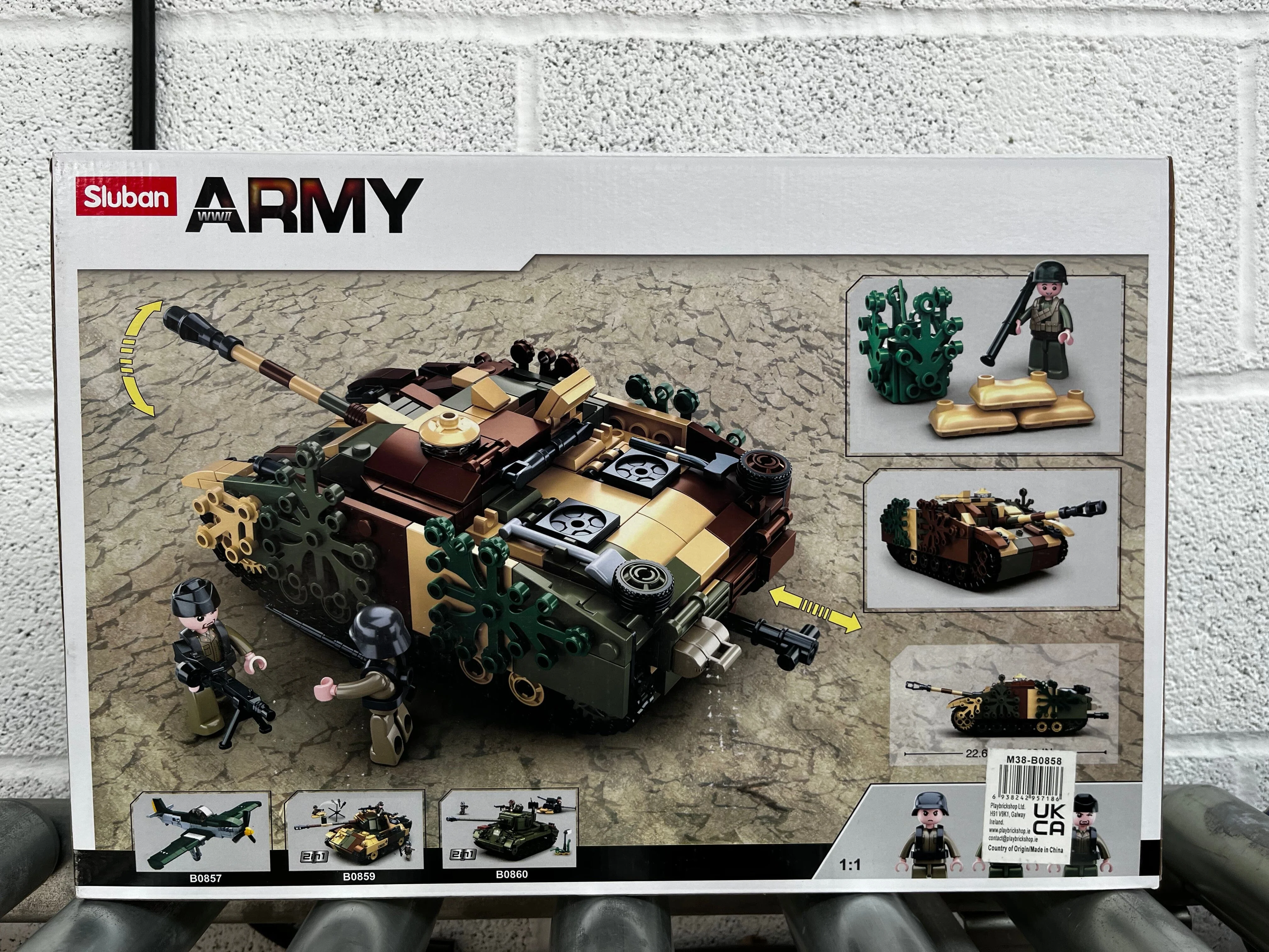 Stug Armoured Fighting vehicle brick model - Sluban M38-B0858 - 524 bricks - Image 7
