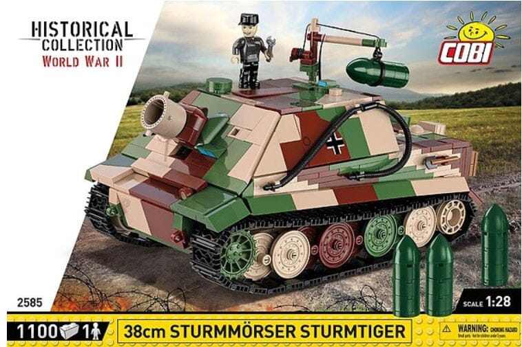 Sturmmorser Tiger "Sturmtiger" brick tank model - COBI-2585 - 1100 bricks - Image 5