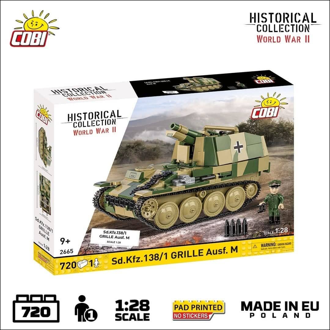 Sturmpanzer 38(t) Grille Ausf. M brick model - COBI 2665 - 720 bricks - Image 2